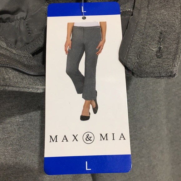 18 Max & Mia Heather Grey pants #1209682 Large - Picture 3 of 5